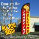 Trade Ins Welcome Windless Feather Banner Flag Kit (Flag, Pole, & Ground Mt)