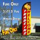 Trade Ins Welcome Windless Polyknit Feather Flag (3 x 11.5 feet)