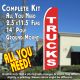 TRUCKS (Red) Flutter Feather Banner Flag Kit (Flag, Pole, & Ground Mt)