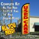 Used Cars Windless Feather Banner Flag Kit (Flag, Pole, & Ground Mt)