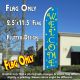 WELCOME (Blue) Flutter Feather Banner Flag (11.5 x 2.5 Feet)
