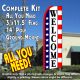 WELCOME (Stars & Stripes) Flutter Feather Banner Flag Kit (Flag, Pole, & Ground Mt)