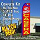 100% COMIDA CASERA (Red) Flutter Feather Banner Flag Kit (Flag, Pole, & Ground Mt)