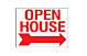 Double Faced Signs - OPEN HOUSE - Large