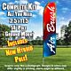 AIR BRUSH red blue flutter flag