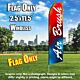 AIR BRUSH red blue flutter flag