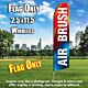 AIR BRUSH red blue flutter flag