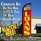 Auto Loans Windless Feather Banner Flag Kit (Flag, Pole, & Ground Mt)