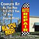 AUTO REPAIR (Checkered) Flutter Feather Banner Flag Kit (Flag, Pole, & Ground Mt)