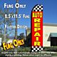 AUTO REPAIR (Checkered) Flutter Feather Banner Flag (11.5 x 3 Feet)