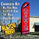 AUTOMOTIVE REPAIR (Red) Flutter Feather Banner Flag Kit (Flag, Pole, & Ground Mt)