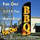 BBQ Windless Polyknit Feather Flag (3 x 11.5 feet)
