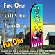 BEAUTY SALON (Multi-colored) Flutter Feather Banner Flag (11.5 x 3 Feet)