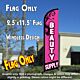 BEAUTY SUPPLY Windless Feather Banner Flag (2.5 x 11.5 Feet)