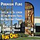 BEER FLIGHTS Premium Windless Polyknit Feather Flag (3 x 11.5 feet)