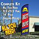 BEST BUYS HERE Windless Feather Banner Flag Kit (Flag, Pole, & Ground Mt)