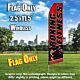 BOXING FITNESS red black flutter flag