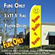 BUENO BONITO BARATO (Yellow) Flutter Feather Banner Flag (11.5 x 3 Feet)