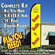 BUENO BONITO BARATO (Yellow) Flutter Feather Banner Flag Kit (Flag, Pole, & Ground Mt)