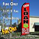 CA$H LOAN$ (Red) Flutter Feather Banner Flag (11.5 x 3 Feet)