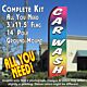 CAR WASH (Multi-colored) Flutter Feather Banner Flag Kit (Flag, Pole, & Ground Mt)