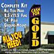 CASH FOR GOLD (Black/Gold) Flutter Feather Banner Flag Kit (Flag, Pole, & Ground Mt)