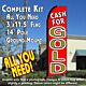 CASH FOR GOLD (Red) Flutter Feather Banner Flag Kit (Flag, Pole, & Ground Mt)