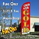 Cash for Gold (Red/Gold/$) Windless Polyknit Feather Flag (3 x 11.5 feet)