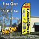 CELL PHONE ACCESSORIES (Yellow) Flutter Feather Banner Flag (11.5 x 3 Feet)