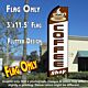 COFFEE SHOP (Cup) Flutter Feather Banner Flag (11.5 x 3 Feet)