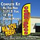 Corn Dogs Windless Feather Banner Flag Kit (Flag, Pole, & Ground Mt)