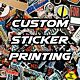 100 3x3 Custom Die Cut Stickers