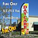 DAYCARE (Scene) Flutter Polyknit Feather Flag (11.5 x 2.5 feet)
