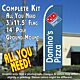 Dominos Pizza  Feather Banner Flag Kit (Flag, Pole, & Ground Mt)