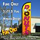 Donuts Windless Polyknit Feather Flag (3 x 11.5 feet)