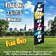 Embroidery (Multicolor) Econo Feather Banner Flag