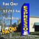 ESPRESSO (Blue/Yellow) Flutter Polyknit Feather Flag (11.5 x 2.5 feet)