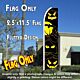 EYES (Halloween) Flutter Feather Banner Flag (11.5 x 2.5 Feet)