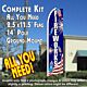 FIREWORKS (Sparklers) Flutter Feather Banner Flag Kit (Flag, Pole, & Ground Mt)