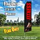 FITNESS black red abs flutter flag