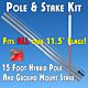 Flutter Feather Flag Ground Stake Kit (Aluminum Pole and Mount)