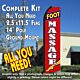 FOOT MASSAGE (Red/White) Flutter Feather Banner Flag Kit (Flag, Pole, & Ground Mt)