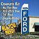 FORD Flutter Feather Banner Flag Kit (Flag, Pole, & Ground Mt)