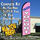 FROZEN YOGURT (Pink) Flutter Feather Banner Flag Kit (Flag, Pole, & Ground Mt)