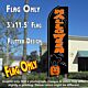 HALLOWEEN (Cat) Flutter Feather Banner Flag (11.5 x 3 Feet)