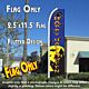 HAPPY HALLOWEEN (Blue) Flutter Feather Banner Flag (11.5 x 2.5 Feet)