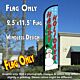 HAPPY HOLIDAYS (Snowman) Windless Feather Banner Flag (2.5 x 11.5 Feet)