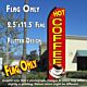 HOT COFFEE (Red/Yellow) Flutter Polyknit Feather Flag (11.5 x 2.5 feet)