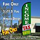 Income Tax Service (Green/White) Windless Polyknit Feather Flag (3 x 11.5 feet)