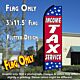 INCOME TAX SERVICE (Red/Stars) Flutter Feather Banner Flag (11.5 x 3 Feet)